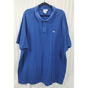 Lacoste Mens Royal Blue Cotton Pique Short Sleeve Polo Shirt 11R 5191L 4XL 5XL